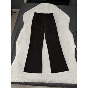 New Jules & Leopold Pull On Bootcut Black Glitter Pants Size Small